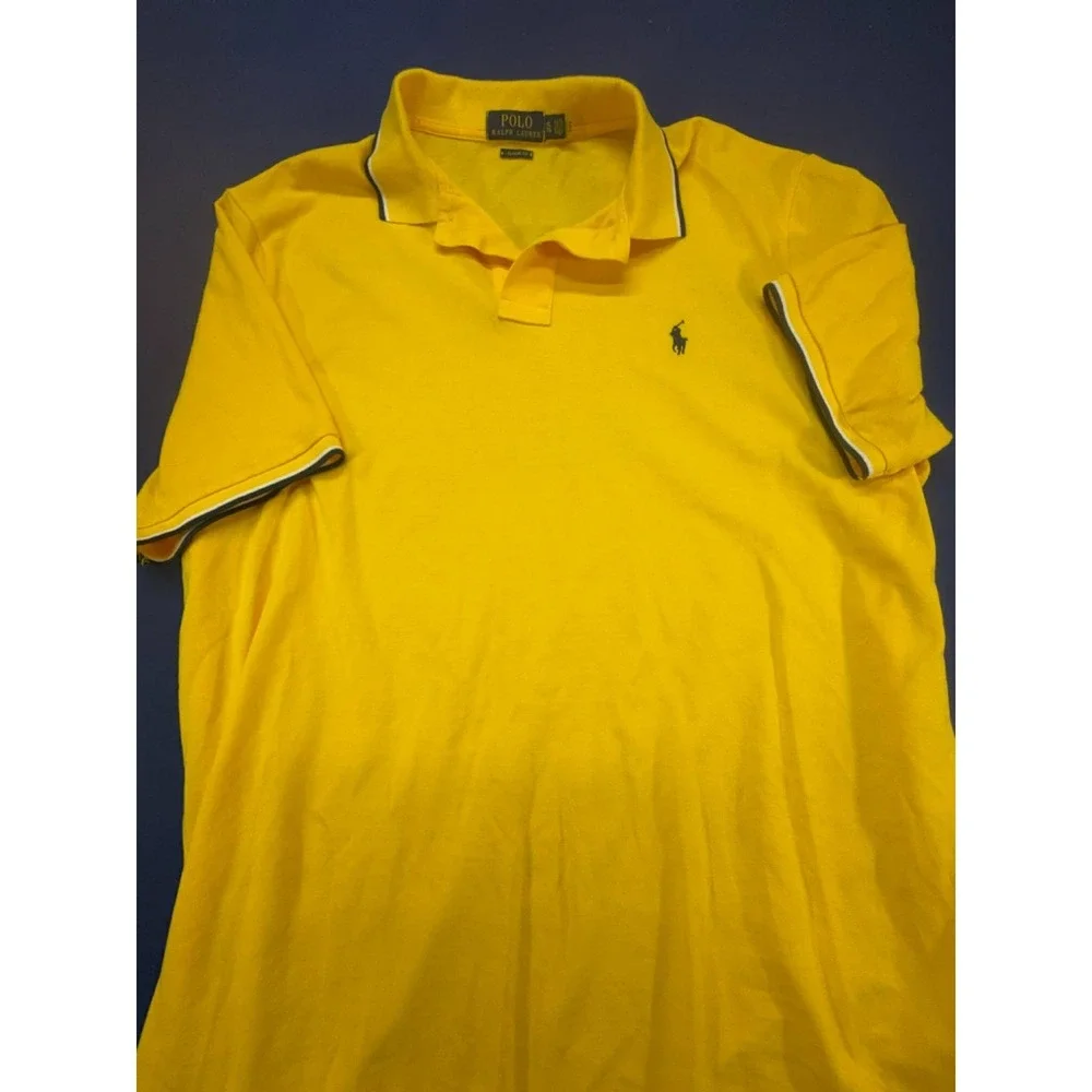 Polo Ralph Lauren Polo Shirt‎ Classic Shirt Small Pony Yellow Size XL